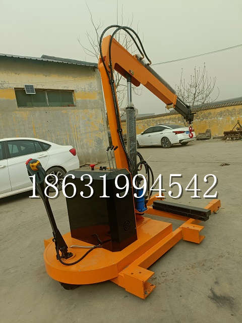 孟村回族自治县自卸车厢随车吊 自制轮式四不像起重机 四驱平板吊 5吨 贵盛